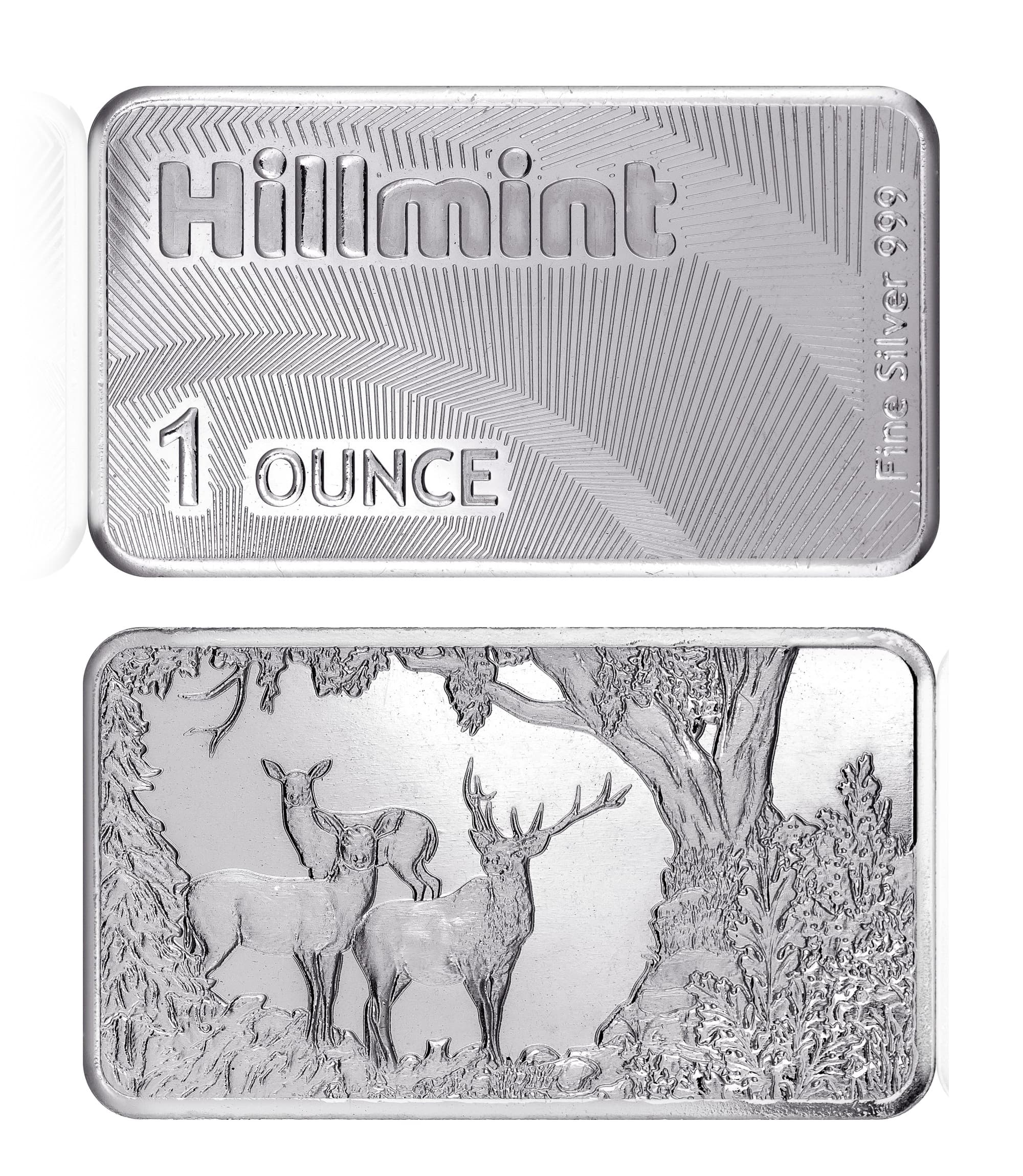 Hillmint 1oz Silver Bar - Deer