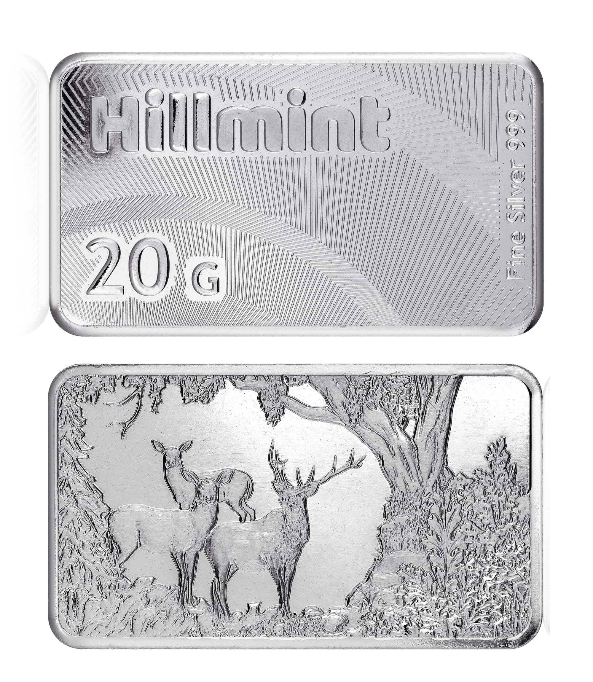 Hillmint 20g Silver Bar - Deer